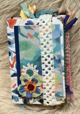 Junk Journal Crazy Lace & Color Interactive Diary One Of A Kind Handmade New