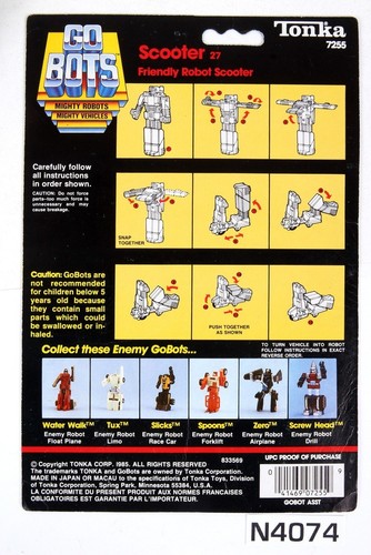 Paquete de scooter Tonka Gobots regulares - Imagen 2 de 2