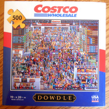 NEW/SEALED  Dowdle 500 Piece Puzzle "Costco" with Poster sz 19 x 27