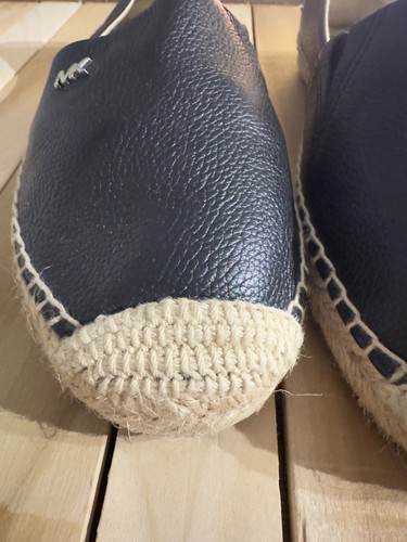 Michael Kors Kendrick Slip On Espadrillas Ballerine MK Logo Pelle Nero Taglia 6 - Foto 5 di 11