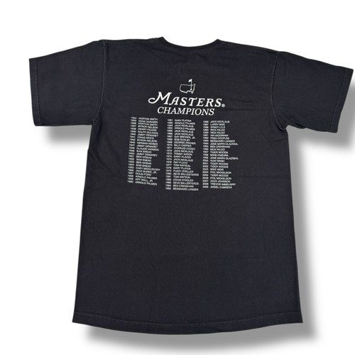 Masters Golf Champions Tee 2010 Augusta National schwarz T-Shirt Herren Gr. M LESEN - Bild 2 von 7