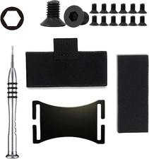 Wallet Replacement Screw Kit Elastic Cash Strap Standard Set - Black