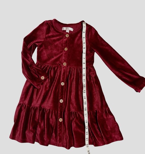 Biscotti Long Sleeve Dress for Girls Size 4T Red Color - Picture 6 of 7