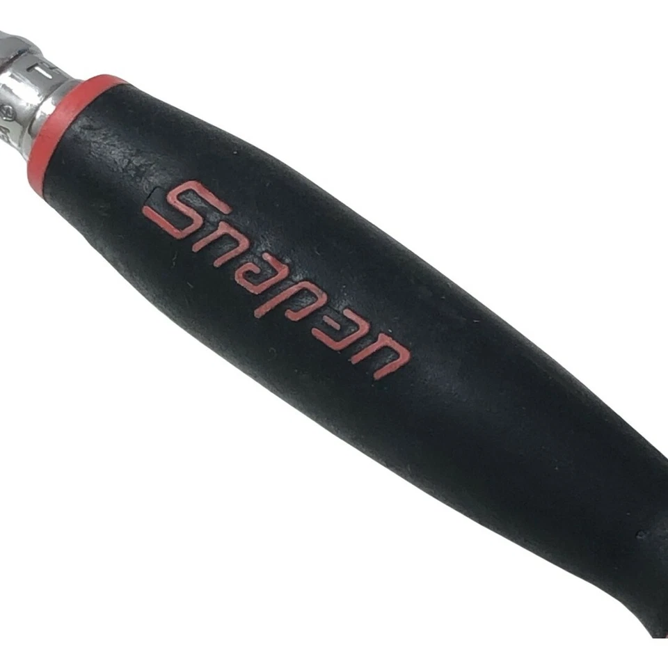 Snap On 1/4" Drive Round Swivel Head Soft Grip Handle Ratchet Made in USA JP - Image 3 of 4