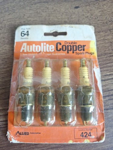 (4) Autolite Spark Plugs. Double Copper. Part 64 AGR32 RN11Y R43XLS