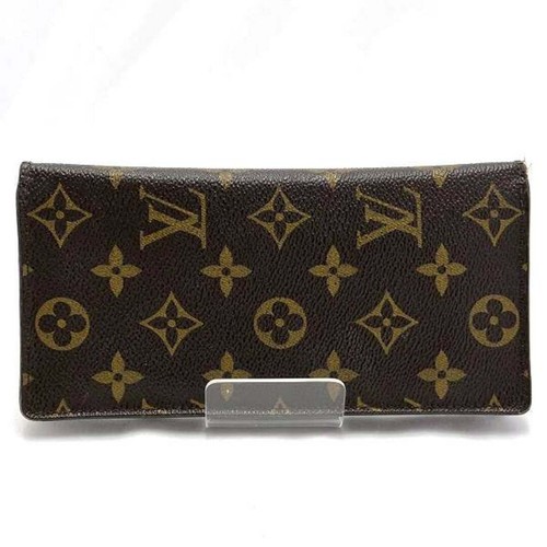 Louis Vuitton Monograma Cartera Braza M66540 Cartera Larga Doble Pliegue Uni Usado - Imagen 9 de 9