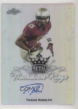 2017 Leaf Metal Draft Touchdown Kings Travis Rudolph #TK-TR1 Rookie Auto RC