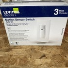 Leviton Decora+ Motion Sensor Switch Auto-On White DOS02-3PW (3 Pack)