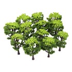 12 Pcs Green Landscape Model Trees Plastic for Train Scenery 1:50 Scale