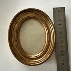 Small Old/ Vintage oval shaped Wooden Picture Frame. gold leaf