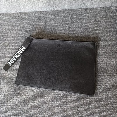 Mackage Black Darcy Leather Clutch Pouch Bag