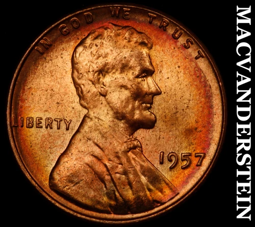 1957 Lincoln Wheat Cent-Choice Gem BU Lustrous No Reserve #i4447