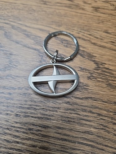 Scion Logo Keychain OEM Silver Oval Metal Key Ring Unused - Picture 4 of 5
