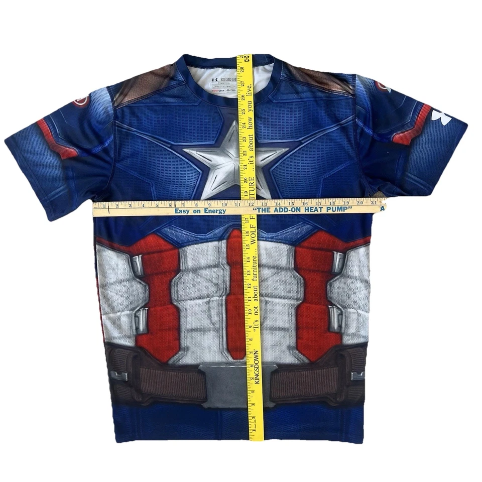 Under Armour Alter Ego Captain America Civil War Compression Shirt 3XL HeatGear - Image 3 of 4