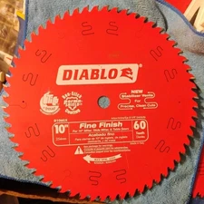 Diablo D1060X 10” x 60T Fine Finish Circular Saw Blade for Wood