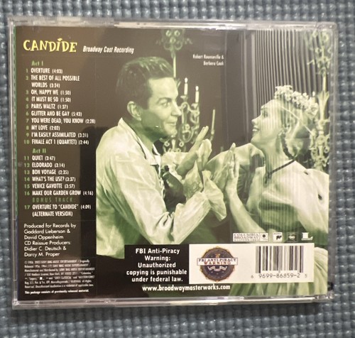 Candide (Original Broadway Cast Recording) - Original Broadway CD 💿 - Imagen 5 de 9
