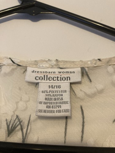 Dressbarn Collection Womens 2 Piece No Close Cardigan & Matching Tank Size 14/16 - Picture 5 of 9