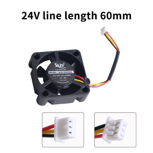 Drukarka 3D 3010 24V Dual Ball Cooler 13000 obr./min do CREALITY K1/K1 MAX - Zdjęcie 7 z 8
