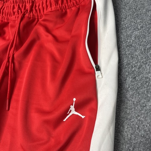 Jordan Track Pantaloni Donna XL Conici Jogger Zip Tasche CN5344-658 Poliestere Rosso - Foto 4 di 18
