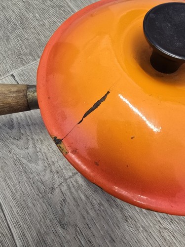 Le Creuset Cast Iron Saucepan Set & Casserole Volcanic Orange - Picture 4 of 19