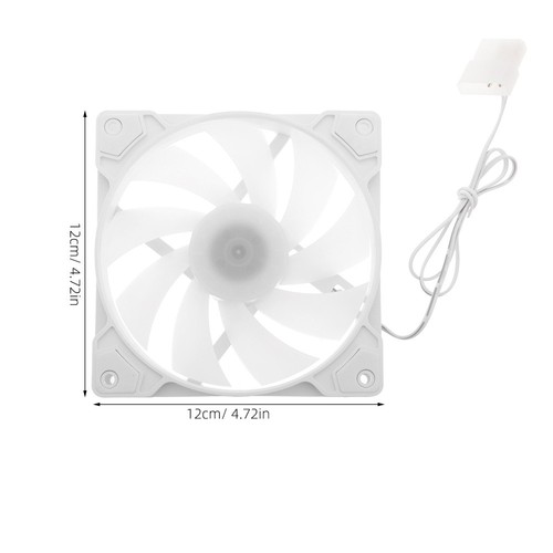 Silent Led Pc Case Fan High Performance Cooling Fan For Desktop Computers - Afbeelding 7 van 12
