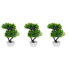  Set of 3 Faux Trees Indoor Realistic Artificial Bonsai Plant Fake