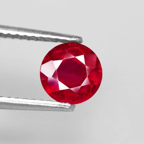 1,40 quilates Piedras Preciosas Naturales Rubí Superior Rojo Redondo Madagascar ¡Hermoso Color Brillante! - Imagen 4 de 7