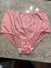 Vanity Fair Pink Size 9/48 Style 15-812 100 Nylon Granny Panty Brief NWOT