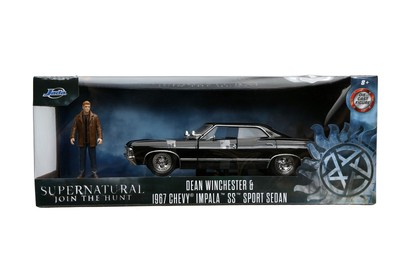 JADA 1/24 NEW 1967 CHEVROLET IMPALA & DEAN WINCHESTER FIGURE