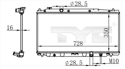 RADIATOR ENGINE COOLING 712-0053 FOR HONDA L13Z1/L13A/L13Z2 1.3L L12B1 1.2L - Picture 2 of 9