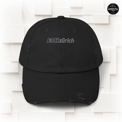 ETH Zurich Emblem Logo Unisex Distressed Cap