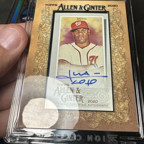 Juan Soto 2020 Topps Allen & Ginter Framed Mini Autograph Auto! NATIONALS!!! - Bild 5 von 6