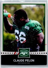 -Claude Pelon- Custom Autograph/Signed/Auto Football Card New York Jets
