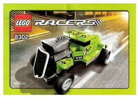 LEGO Racers Tiny Turbos Set: ROD RACER ~ 8302 ~ Retired 2011 ~ 100% Complete
