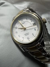 timex indiglo watch for women, WR50M, date, stainless steel,two Tone Band,26mm C