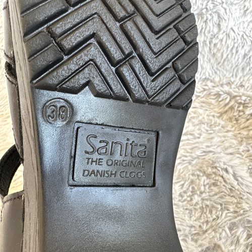 Zoccoli danesi Sanita scarpe donna nere taglia 38 sandalo Margrethe accettato APA - Foto 10 di 11