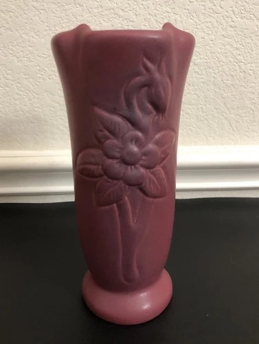Van Briggle Columbine 80’s-90’s Vase Mulberry Approximately 9”