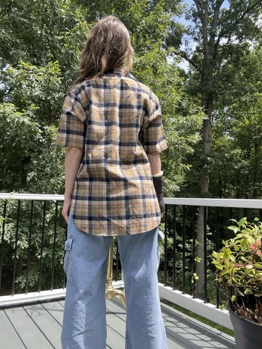 Vintage 1970’s Men’s Pendleton 100% Virgin Wool Medium Button Down Plaid - Picture 2 of 10