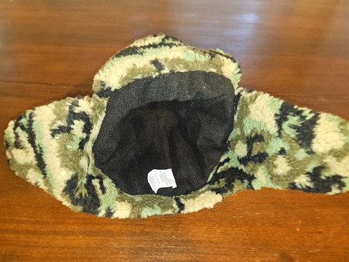 Sombrero Trampero Cat & Jack Niño Negro Camuflaje Invierno Exterior Vellón Caza - Imagen 3 de 5