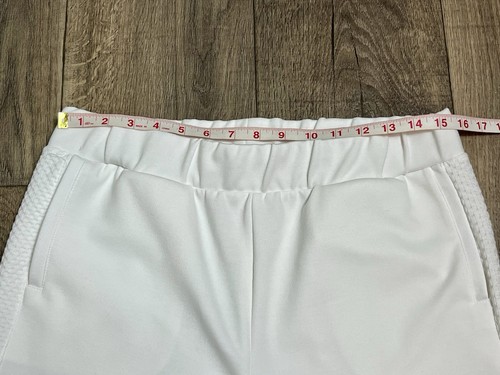 Pantaloni cropped bianchi Soft Surroundings Serenity taglia M elastico in vita e tasche - Foto 5 di 9