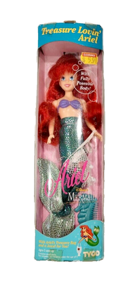 Disney The Little Mermaid Treasure Lovin Ariel Doll Tyco Vintage