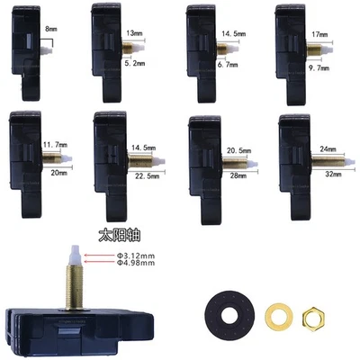 High Torque Long Shaft Quartz HR1688 Clock Movement Mechanism Replacement Clock