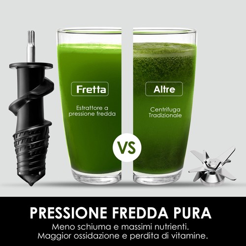 Fretta Estrattore di Succo a Freddo Lento Professionale in Acciaio Inossidabile - Foto 7 di 24