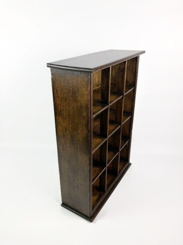 Antique Wall Cabinet Cubby Pigeon Hole Storage - Picture 3 of 11