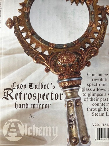 Alchemy Gothic Lady Talbots Retrospector Hand Mirror Steampunk - Picture 3 of 3
