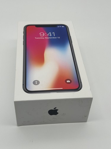 Apple iPhone X 64GB Space Gray Empty Box Only Packaging Original OEM - Picture 2 of 9