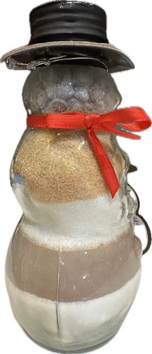 DE COLECCIÓN RARO HOGAR LAGUNA COLECCIONABLE MUÑECO DE NIEVE BROWNIE MEZCLA FRASCO DE VIDRIO BOTELLA VACACIONES - Imagen 3 de 9