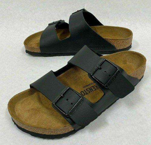 Birkenstock Nuevo con Caja Arizona Negro Birko-Flor Ancho Estrecho - Selecciona Talla - Imagen 3 de 5