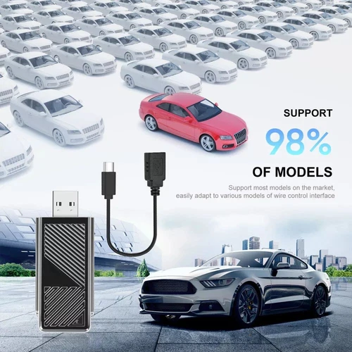 Wireless Android Auto Adapter USB Plug&Play 2 in1 Wireless Apple CarPlay adapter - Picture 11 of 13