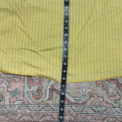 Brixton Yellow Striped Camp Collar Short Sleeve Button Up Shirt Mens XL - Picture 9 of 9